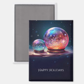 Crystal Snowballs Holiday Magnet (Recto/Verso)
