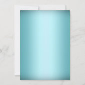 Crystal Snowflake Blue Winter Wedding Invitation (Dos)