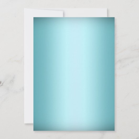 Crystal Snowflake Blue Winter Wedding Invitation (Dos)