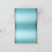 Crystal Snowflake Carte de remerciements de Noël b (Intérieur)