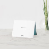 Crystal Snowflake Carte de remerciements de Noël b (Dos)