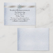 Crystal Snowflake - Carte du boîtier de mariage d' (Devant / Derrière)