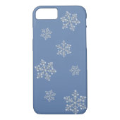 Crystal Snowflake iPhone 7 coque (bleu) (Dos)