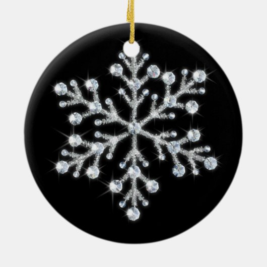 Crystal Snowflake Ornament (Achterkant)