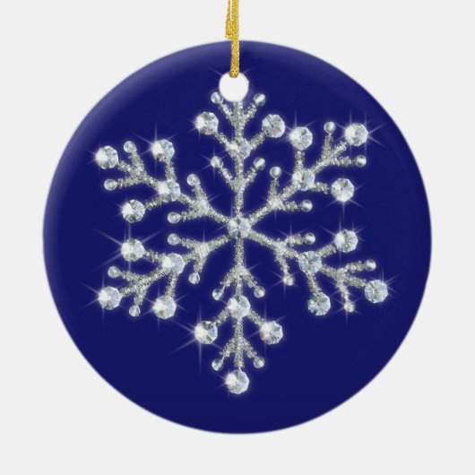Crystal Snowflake Ornament (Achterkant)