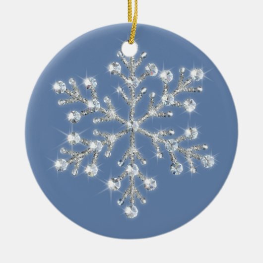 Crystal Snowflake Ornament (Voorkant)