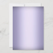 Crystal Snowflake Paarse Winter Weddenschap Kaart (Achterkant)