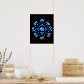 Crystal Snowflake Poster (Keuken)