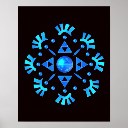 Crystal Snowflake Poster (Voorkant)