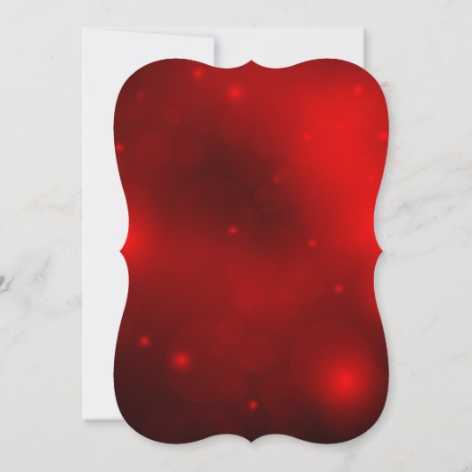 Crystal Snowflake Red Christmas Party Invitation (Dos)