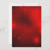 Crystal Snowflake Red Christmas Party Invitation (Dos)