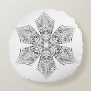 Crystal Snowflake Rond Kussen