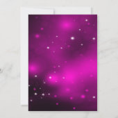 Crystal Snowflake rose Invitation de la fête de No (Dos)