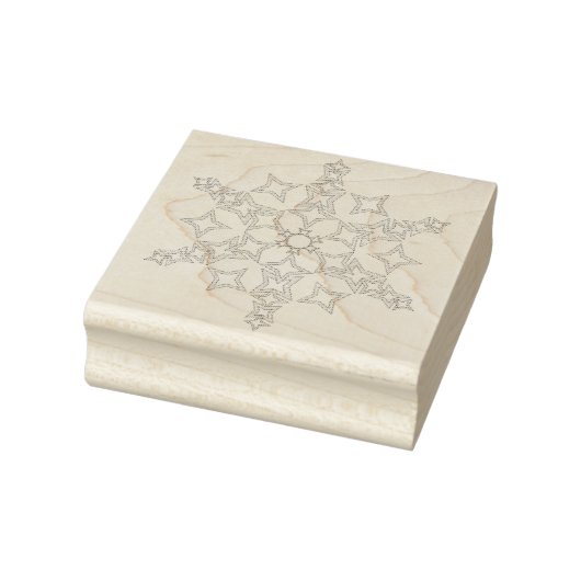 Crystal Snowflake Rubberstempel (Stempel)