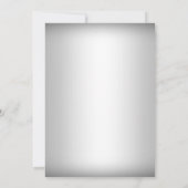 Crystal Snowflake Silver Hiver Mariage Invitation (Dos)