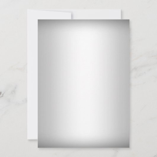 Crystal Snowflake Silver Hiver Mariage Invitation (Dos)