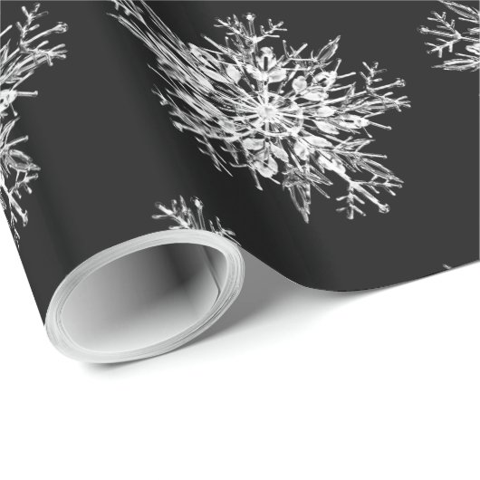 Crystal Snowflakes Cadeaupapier (Rol Hoek)