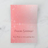 Crystal Snowflakes Feestdagen Kaart (Binnen)