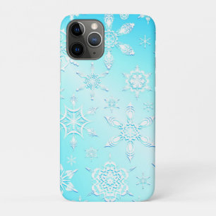 Crystal Snowflakes Pattern iPhone 11 Pro Hoesje