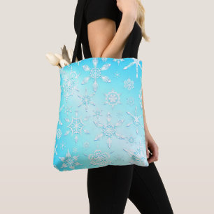 Crystal Snowflakes Pattern Draagtas