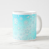 Crystal Snowflakes Pattern Extra Grote Beker (Voorkant rechts)