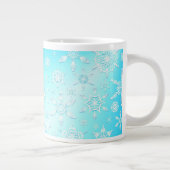 Crystal Snowflakes Pattern Extra Grote Beker (Rechts)