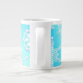 Crystal Snowflakes Pattern Extra Grote Beker (Achterkant)