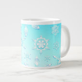 Crystal Snowflakes Pattern Extra Grote Beker (Voorkant rechts)