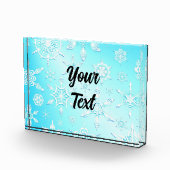 Crystal Snowflakes Pattern Fotoblokken (Rechts)