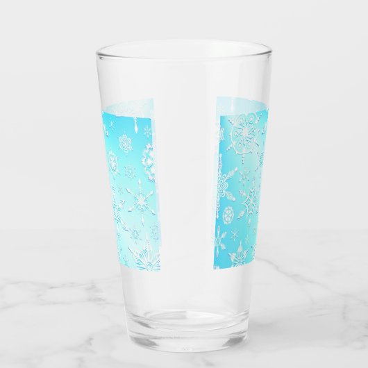 Crystal Snowflakes Pattern Glas (Rechts)