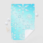 Crystal Snowflakes Pattern Golfhanddoek (Insitu)