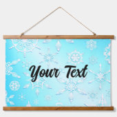 Crystal Snowflakes Pattern Hangend Wandkleed (Voorkant)