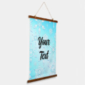 Crystal Snowflakes Pattern Hangend Wandkleed (Gebogen)