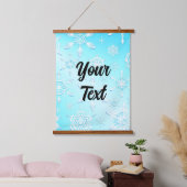 Crystal Snowflakes Pattern Hangend Wandkleed (Slaapkamer)