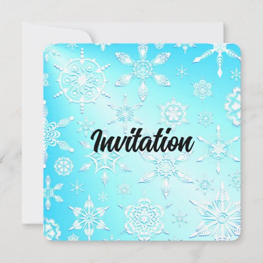 Crystal Snowflakes Pattern Kaart (Voorkant)