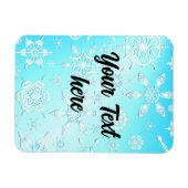 Crystal Snowflakes Pattern Magneet (Horizontaal)