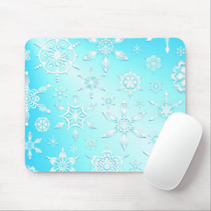 Crystal Snowflakes Pattern Muismat