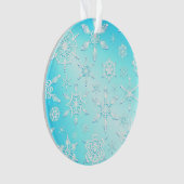 Crystal Snowflakes Pattern Ornament (voorkant)