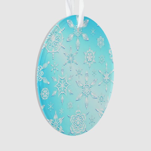 Crystal Snowflakes Pattern Ornament (voorkant)
