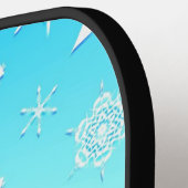 Crystal Snowflakes Pattern Pickleball Paddle (Links Detail)
