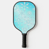 Crystal Snowflakes Pattern Pickleball Paddle (Achterkant)