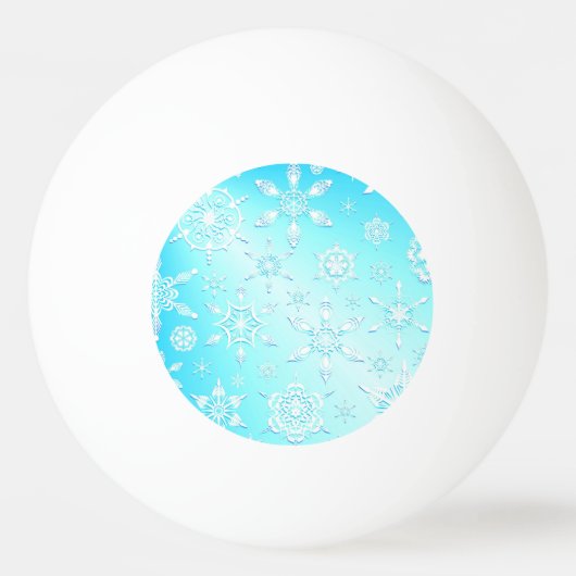 Crystal Snowflakes Pattern Pingpongballen (Voorkant)