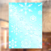 Crystal Snowflakes Pattern Raamsticker (Vel 2)