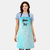 Crystal Snowflakes Pattern Schort (Gedragen)