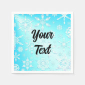 Crystal Snowflakes Pattern Servet (Voorkant)