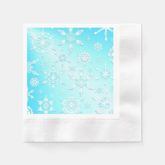 Crystal Snowflakes Pattern Servet (Voorkant)