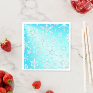 Crystal Snowflakes Pattern Servet