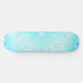 Crystal Snowflakes Pattern Skateboard (Horizontaal)
