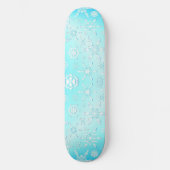 Crystal Snowflakes Pattern Skateboard (Voorkant)