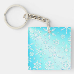 Crystal Snowflakes Pattern Sleutelhanger